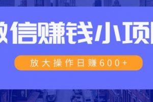 一個微信每天收10幾塊，小規(guī)則操作日入600+大規(guī)模操作，日收入過萬