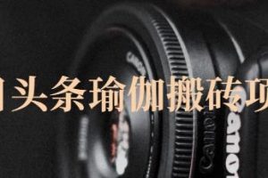 獵人社區(qū)·今日頭條瑜伽搬磚項(xiàng)目，單號(hào)一天幾十收入，可以批量操作！