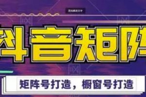 高鵬圈·抖音帶貨矩陣項目，起號成功率100%，出單率100%！