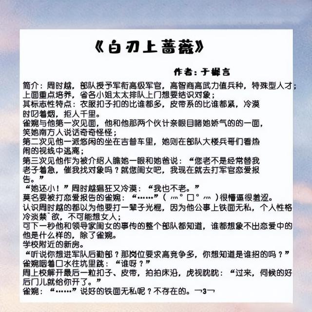 言情小說推薦言情小說推薦文筆好高質量完結插圖2