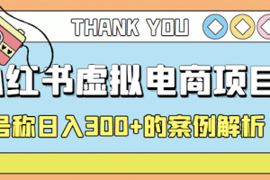 最新小紅書項目-學科虛擬資料搞錢玩法，案例解析