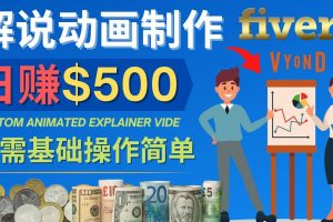 制作解說類動畫視頻（Animated Explainer）日賺500美元以上 – 0基礎可操作