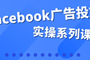 百萬級廣告操盤手帶你玩Facebook全系列投放：運營和廣告優化技能實操