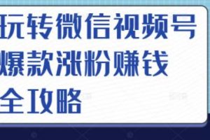 玩轉微信視頻號爆款漲粉賺錢全攻略，讓你快速抓住流量風口，收獲紅利財富
