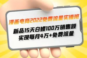 漫畫電商2022免費(fèi)流量實(shí)操班