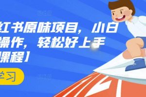 抖音小紅書原味項目，小白都可以操作，輕松好上手【視頻課程】