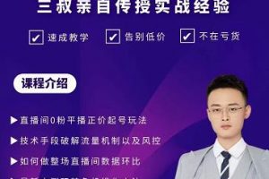 三叔-2022最新正價(jià)起號(hào)玩法，3小時(shí)干貨內(nèi)容，團(tuán)隊(duì)內(nèi)測(cè)版