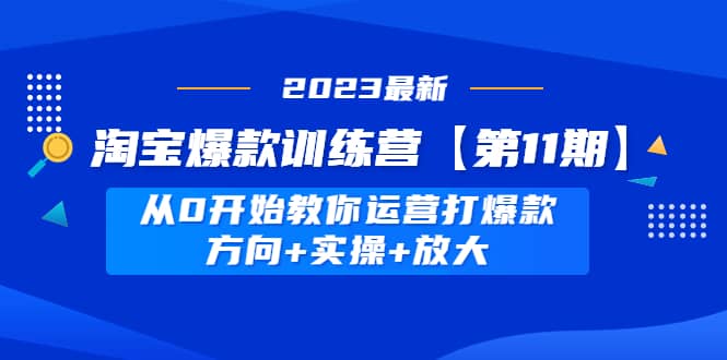 淘寶爆款訓(xùn)練營(yíng)【第11期】 從0開(kāi)始教你運(yùn)營(yíng)打爆款，方向 實(shí)操 放大插圖