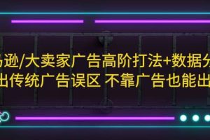 亞馬遜/大賣家廣告高階打法 數據分析，走出傳統廣告誤區 不靠廣告也能出單