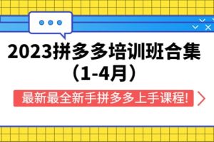2023拼多多培訓班合集（1-4月），最新最全新手拼多多上手課程!