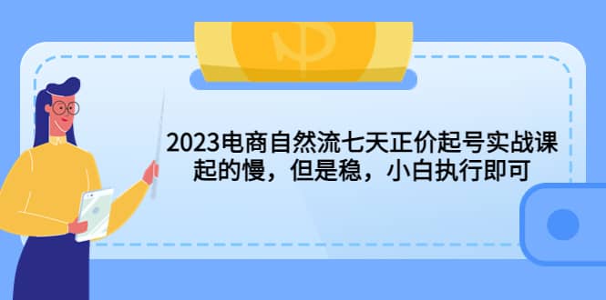 2023電商自然流七天正價起號實戰課：起的慢，但是穩，小白執行即可插圖