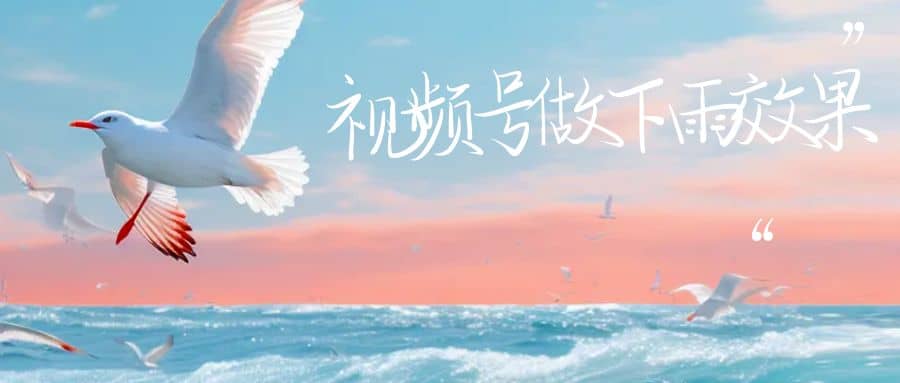 視頻號做下雨視頻一個賬號一周漲粉10W 年入100w插圖