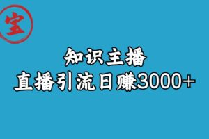 知識主播直播引流日賺3000 （9節(jié)視頻課）