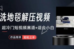 超冷門(mén)抖音短視頻賽道-清洗地毯解壓視頻-簡(jiǎn)單無(wú)腦懟作品（教程 素材）