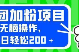 外面賣980的美團加粉項目，無腦操作，每日輕松200＋【揭秘】