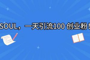 SOUL，一天引流100 創業粉