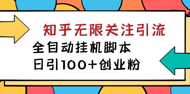【揭秘】價值5000 知乎無限關注引流,全自動掛機腳本,日引100 創業粉插圖 【揭秘】價值5000 知乎無限關注引流,全自動掛機腳本,日引100 創業粉插圖