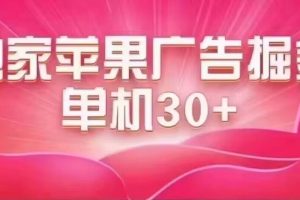最新蘋果系統獨家小游戲刷金 單機日入30-50 穩定長久吃肉玩法