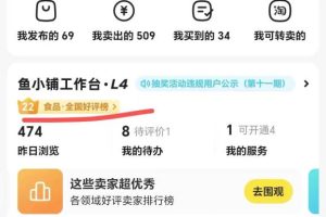 外面收費4980閑魚無貨源實戰(zhàn)教程 單號4000