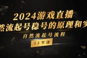 2024游戲直播-自然流起號穩號的原理和實戰，自然流起號流程（11節）