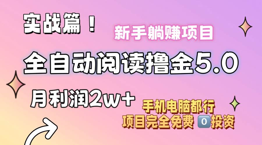 小說全自動閱讀擼金5.0 操作簡單 可批量操作 零門檻！小白無腦上手月入2w+插圖