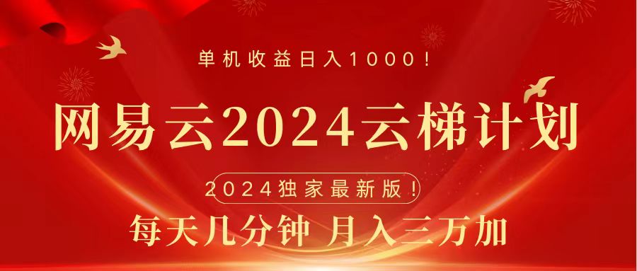 2024網易云云梯計劃掛機版免費風口項目插圖 2024網易云云梯計劃掛機版免費風口項目插圖