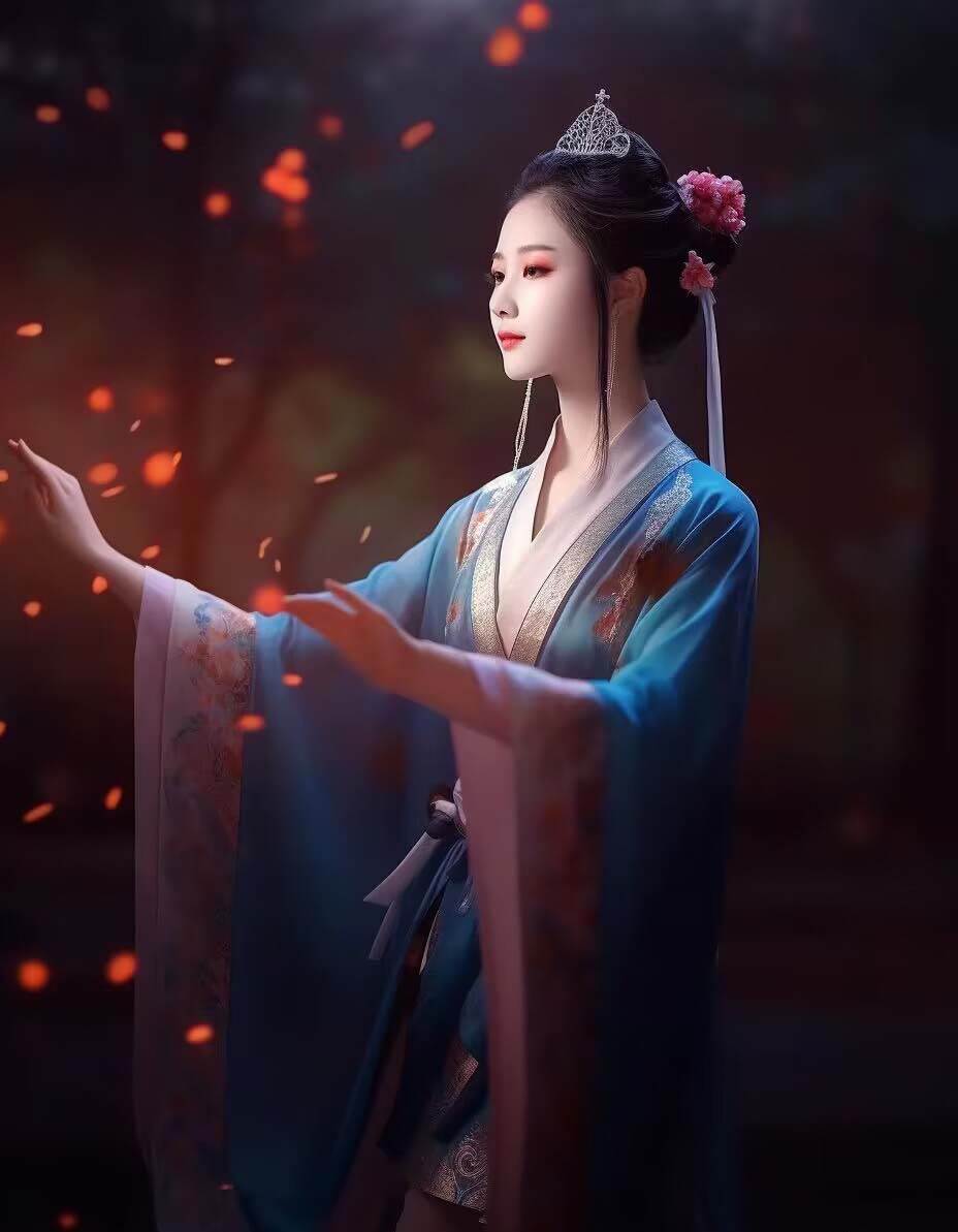 Midjourney關鍵詞-AI生成中國風古裝漢服美女人像提示關鍵詞插圖8 Midjourney關鍵詞-AI生成中國風古裝漢服美女人像提示關鍵詞插圖8