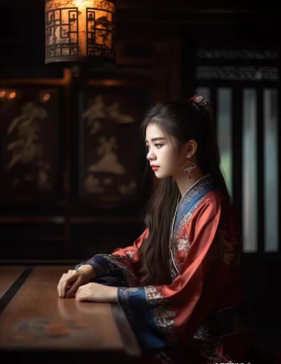 Midjourney關鍵詞-AI生成中國風古裝漢服美女人像提示關鍵詞插圖6 Midjourney關鍵詞-AI生成中國風古裝漢服美女人像提示關鍵詞插圖6