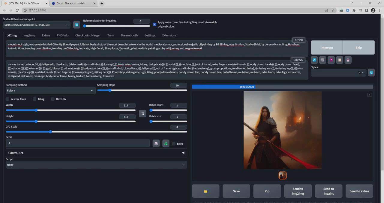 Stable Diffusion 大師班: 利用AI創(chuàng)建藝術(shù)圖像及視頻-31視頻課-中英字幕插圖2