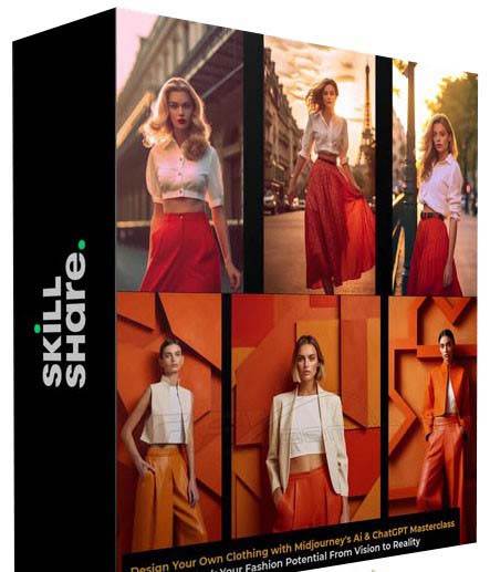 利用 Midjourneys Ai 人工智能設計自己的服裝AI大師班-10節課-中英字幕插圖1