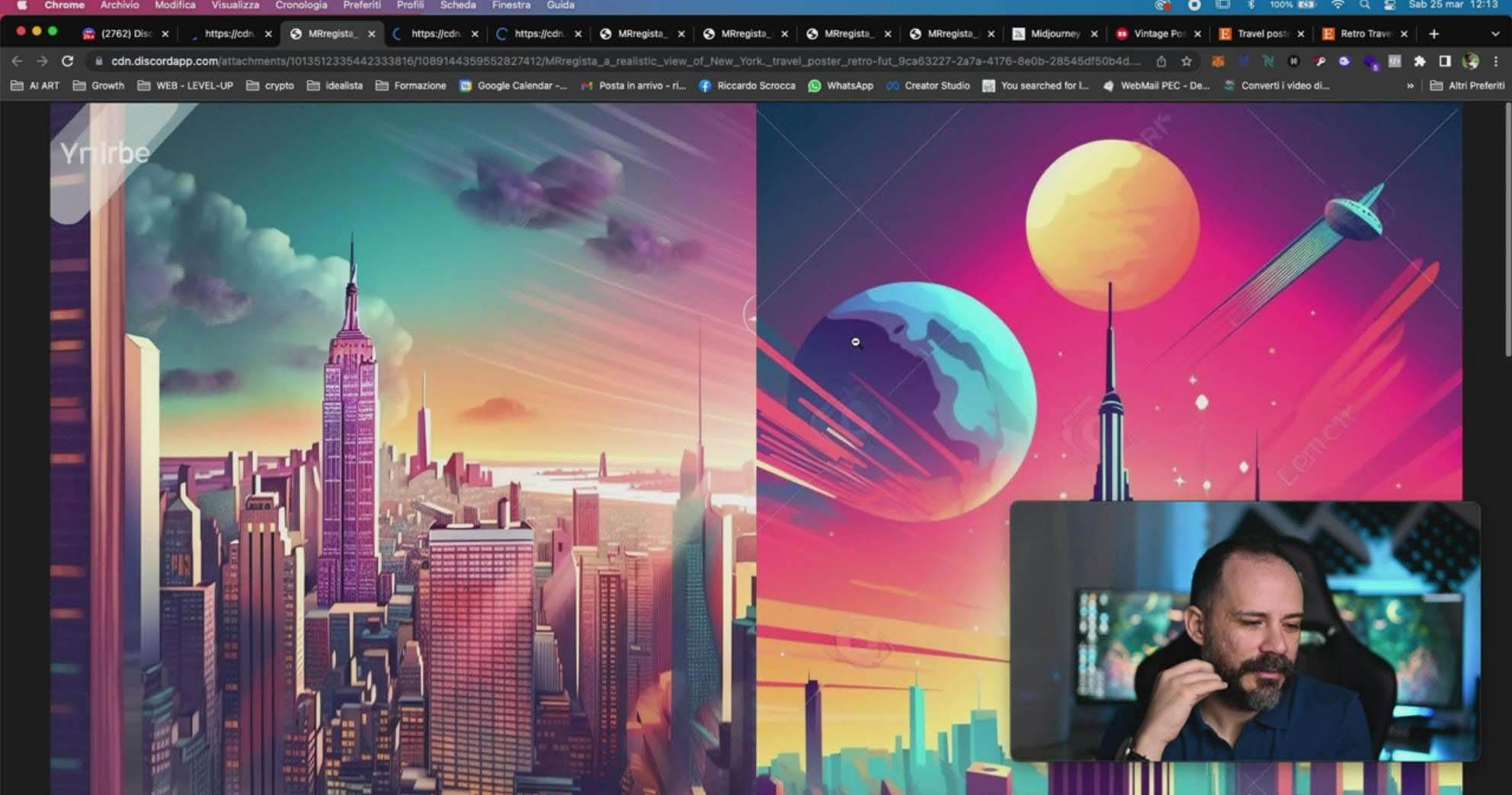 Midjourney AI人工智能創建和銷售令人驚嘆的海報教程-10節課-中英字幕插圖12