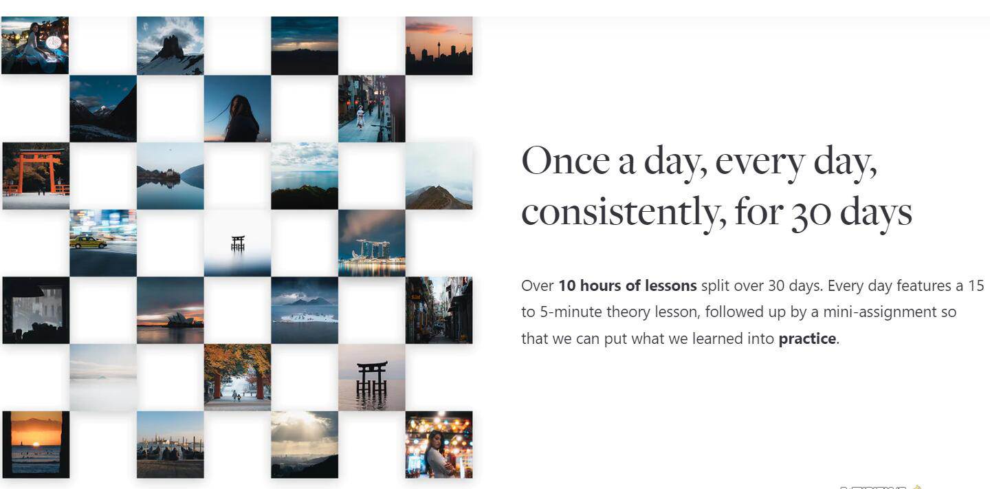 網紅攝影師Pat Kay – 30天攝影基礎知識加速器教程-30節課-中英字幕