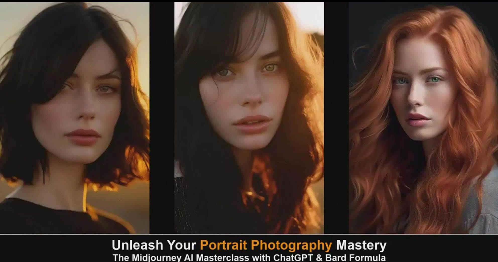 Midjourney v5 ChatGPT 和 Bard AI人工智能人像攝影大師班-15節-中英字幕插圖3