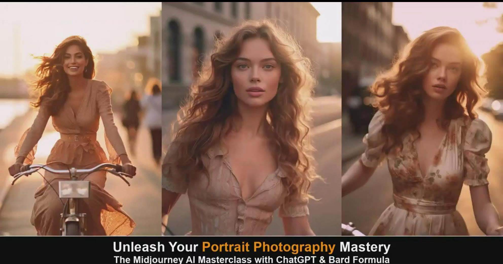 Midjourney v5 ChatGPT 和 Bard AI人工智能人像攝影大師班-15節-中英字幕插圖4