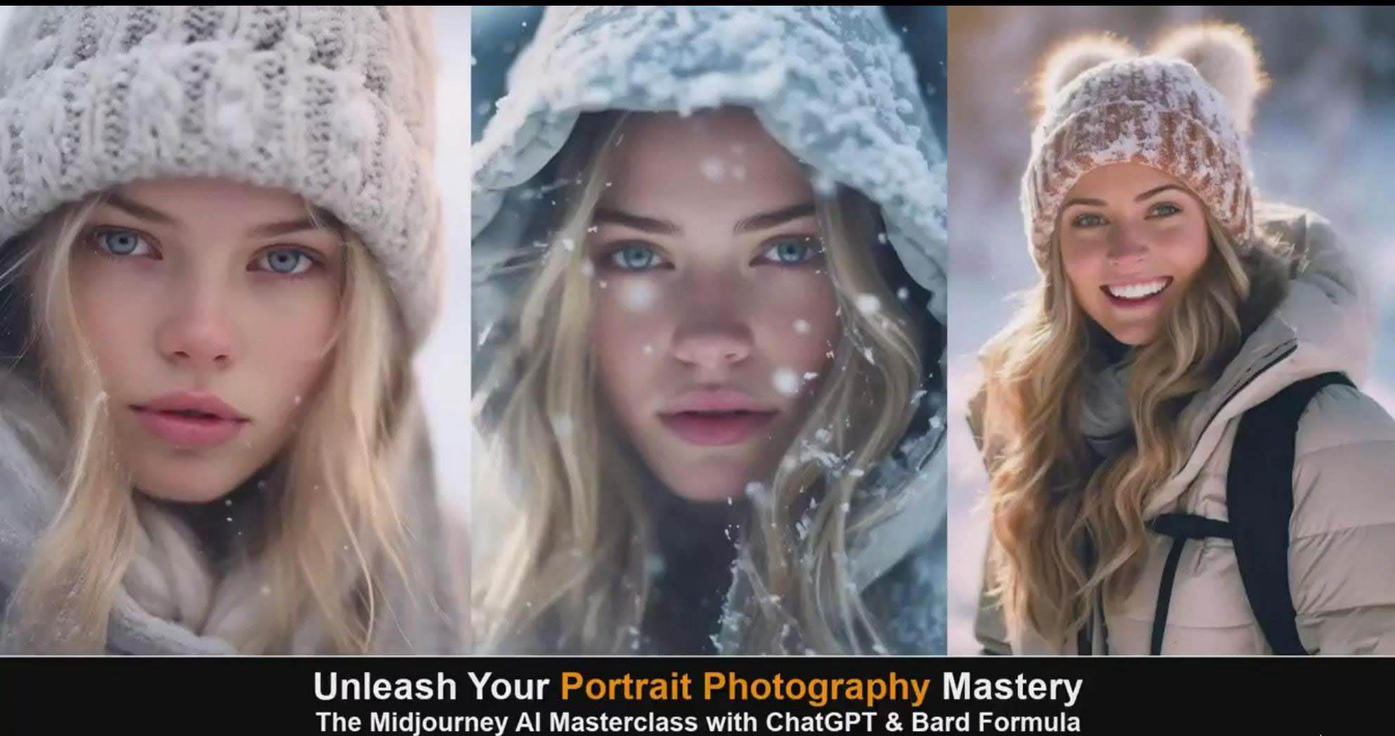 Midjourney v5 ChatGPT 和 Bard AI人工智能人像攝影大師班-15節-中英字幕插圖5