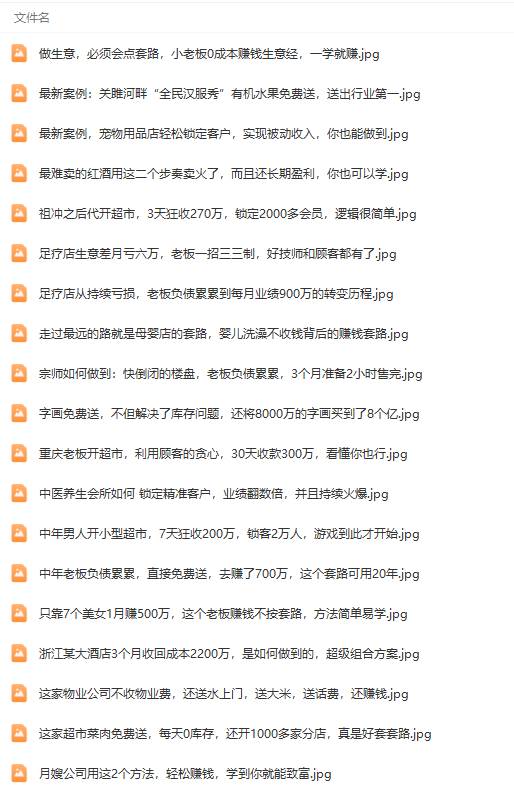 真實有效391套商業(yè)模式，年入幾十到幾百萬案例解析（電子書+視頻+圖文）插圖4