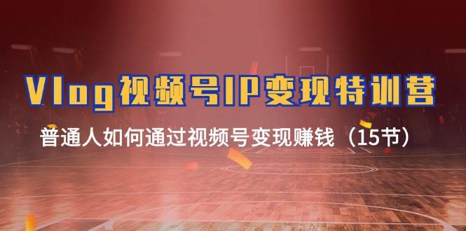 Vlog 視頻號IP變現特訓營,普通人如何通過視頻號變現賺錢(15節)插圖 Vlog 視頻號IP變現特訓營,普通人如何通過視頻號變現賺錢(15節)插圖